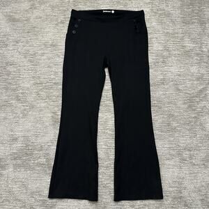 Betabrand Dress Pant Yoga Pants Womens 2X Long Black Bootcut Ponte Stretch